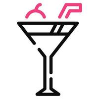 cocktail icône illustration, pour uiux, la toile, application, infographie, etc vecteur