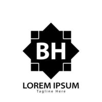 lettre bh logo. b h. bh logo conception vecteur illustration pour Créatif entreprise, entreprise, industrie. pro vecteur
