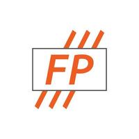 lettre fp logo. F p. fp logo conception vecteur illustration pour Créatif entreprise, entreprise, industrie. pro vecteur