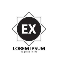 lettre ex logo. e X. ex logo conception vecteur illustration pour Créatif entreprise, entreprise, industrie. pro vecteur