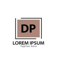 lettre dp logo. ré p. dp logo conception vecteur illustration pour Créatif entreprise, entreprise, industrie. pro vecteur
