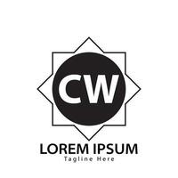 lettre cw logo. c w. cw logo conception vecteur illustration pour Créatif entreprise, entreprise, industrie. pro vecteur