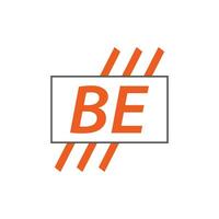 lettre être logo. b e. être logo conception vecteur illustration pour Créatif entreprise, entreprise, industrie. pro vecteur