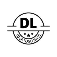 lettre dl logo. ré l. dl logo conception vecteur illustration pour Créatif entreprise, entreprise, industrie. pro vecteur