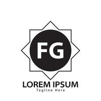 lettre fg logo. F g. fg logo conception vecteur illustration pour Créatif entreprise, entreprise, industrie. pro vecteur