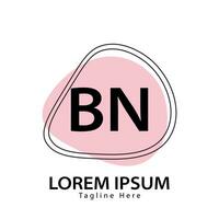 lettre bn logo. b n.m. bn logo conception vecteur illustration pour Créatif entreprise, entreprise, industrie
