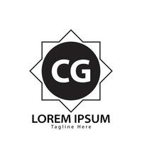lettre cg logo. c g. cg logo conception vecteur illustration pour Créatif entreprise, entreprise, industrie. pro vecteur