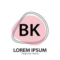 lettre bk logo. b k. bk logo conception vecteur illustration pour Créatif entreprise, entreprise, industrie. pro vecteur