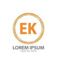 lettre ek logo. e k. ek logo conception vecteur illustration pour Créatif entreprise, entreprise, industrie. pro vecteur