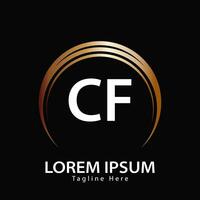 lettre cf logo. c F. cf logo conception vecteur illustration pour Créatif entreprise, entreprise, industrie. pro vecteur