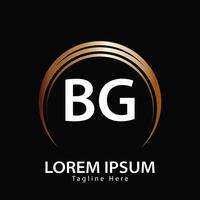 lettre bg logo. b g. bg logo conception vecteur illustration pour Créatif entreprise, entreprise, industrie. pro vecteur