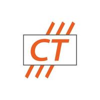 lettre ct logo. c t. ct logo conception vecteur illustration pour Créatif entreprise, entreprise, industrie. pro vecteur