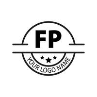 lettre fp logo. F p. fp logo conception vecteur illustration pour Créatif entreprise, entreprise, industrie. pro vecteur