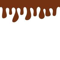 fondu Chocolat sur une blanc arrière-plan, vecteur illustration