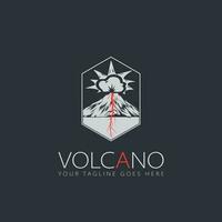 vecteur de logo de volcan