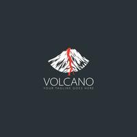 vecteur de logo de volcan