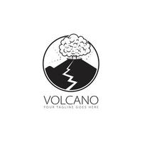 vecteur de logo de volcan