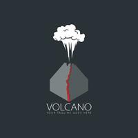 vecteur de logo de volcan