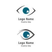 identité de marque création de logo vectoriel de soins oculaires corporatifs