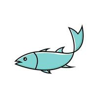 poisson thon ou Saumon logo conception des idées vecteur