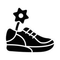 des chaussures vecteur glyphe icône pour personnel et commercial utiliser.