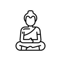 Bouddha icône dans vecteur. illustration vecteur