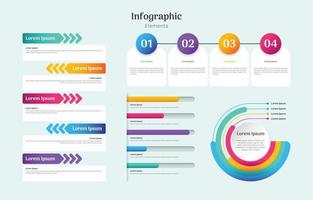 modèle d'éléments infographiques vecteur