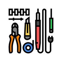 électronique outils électronique Couleur icône vecteur illustration