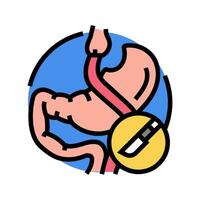 gastrique contourne gastro-entérologue Couleur icône vecteur illustration