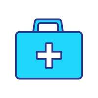 premier aide boîte icône. premier aide trousse, médical se soucier sac icône symbole. vecteur illustration.