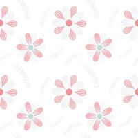 motif transparent floral fantaisie transparent en rose vecteur