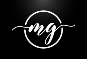 initiale lettre m g logo conception vecteur. graphique alphabet symbole pour entreprise affaires identité vecteur