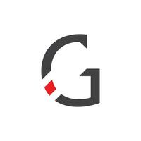lettre g art icône et symbole modèle vecteur