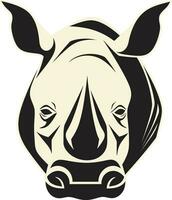 faune symphonie rhinocéros icône dans natures savane sérénité noir beauté de rhinocéros noir vecteur faune conception