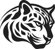 bondir panthère noir vecteur logo conception gracieux léopard emblème vecteur logo dans noir