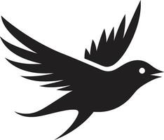 corbeaux sagesse icône abstrait cigogne badge vecteur