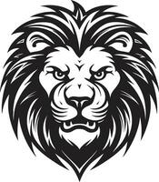 bondir majesté une Lion logo dans vecteur lisse et sauvage le noir vecteur Lion icône