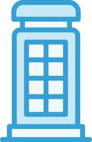 illustration de conception d'icône de vecteur de cabine téléphonique