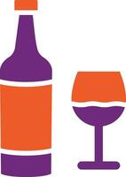 illustration de conception icône vecteur bouteille de vin