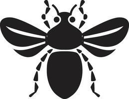 scarabée majesté insigne gracieux insecte badge vecteur