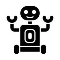 robot vecteur glyphe icône pour personnel et commercial utiliser.