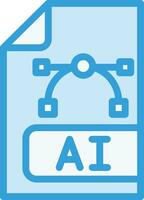 illustration de conception d'icône de vecteur de fichier ai