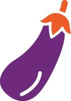 illustration de conception d'icône de vecteur d'aubergine