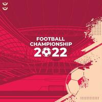 Football Contexte monde tasse 2022 vecteur. Football Contexte pour bannière, football championnat vecteur