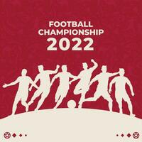 Football Contexte monde tasse 2022 vecteur. Football Contexte pour bannière, football championnat vecteur
