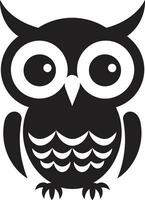 énigmatique hibou logo concept minimaliste hibou emblème vecteur