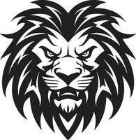 élégant souverain noir vecteur Lion icône le élégant autorité rugissement Gardien noir Lion emblème excellence le Gardien de rugir