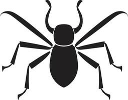 audacieux noir fourmi icône vecteur logo excellence fourmi beauté dans noir vecteur symbole de la grâce