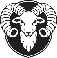artistique laineux symbole noir beauté lisse mouton logo laineux merveille dans vecteur