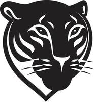 artistique jaguar symbole monochromatique beauté gracieux foulée vectorisé jaguar crête vecteur